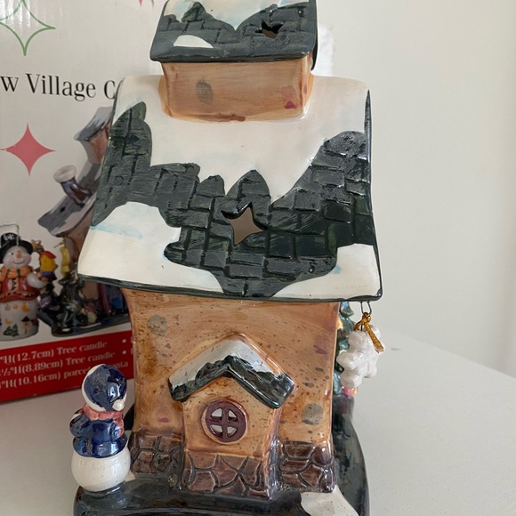 Merry Brite Snow Village Candle Set - Picture 5 of 11